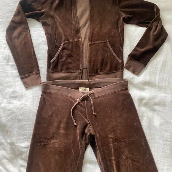 Juicy Tracksuit Set Pink Tracksuit 2000s Vintage Velour Juicy